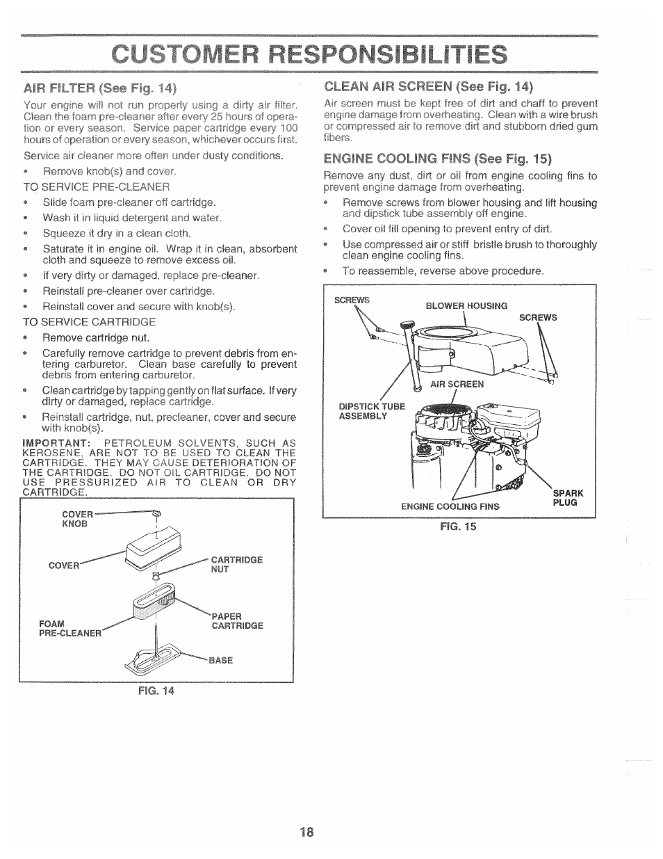 R.' !;nrs | Poulan 160462 User Manual | Page 18 / 50