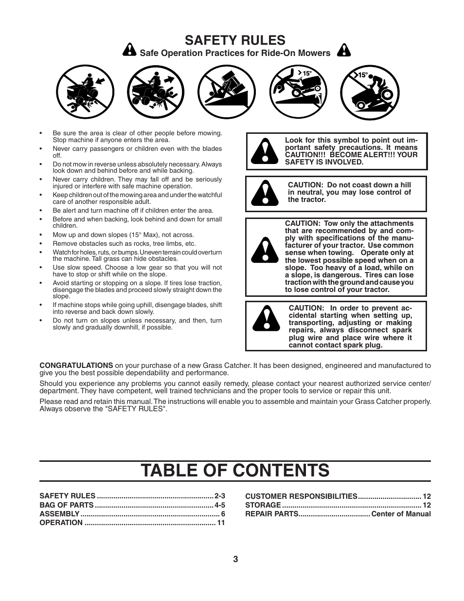 Poulan CR38C User Manual | Page 3 / 15