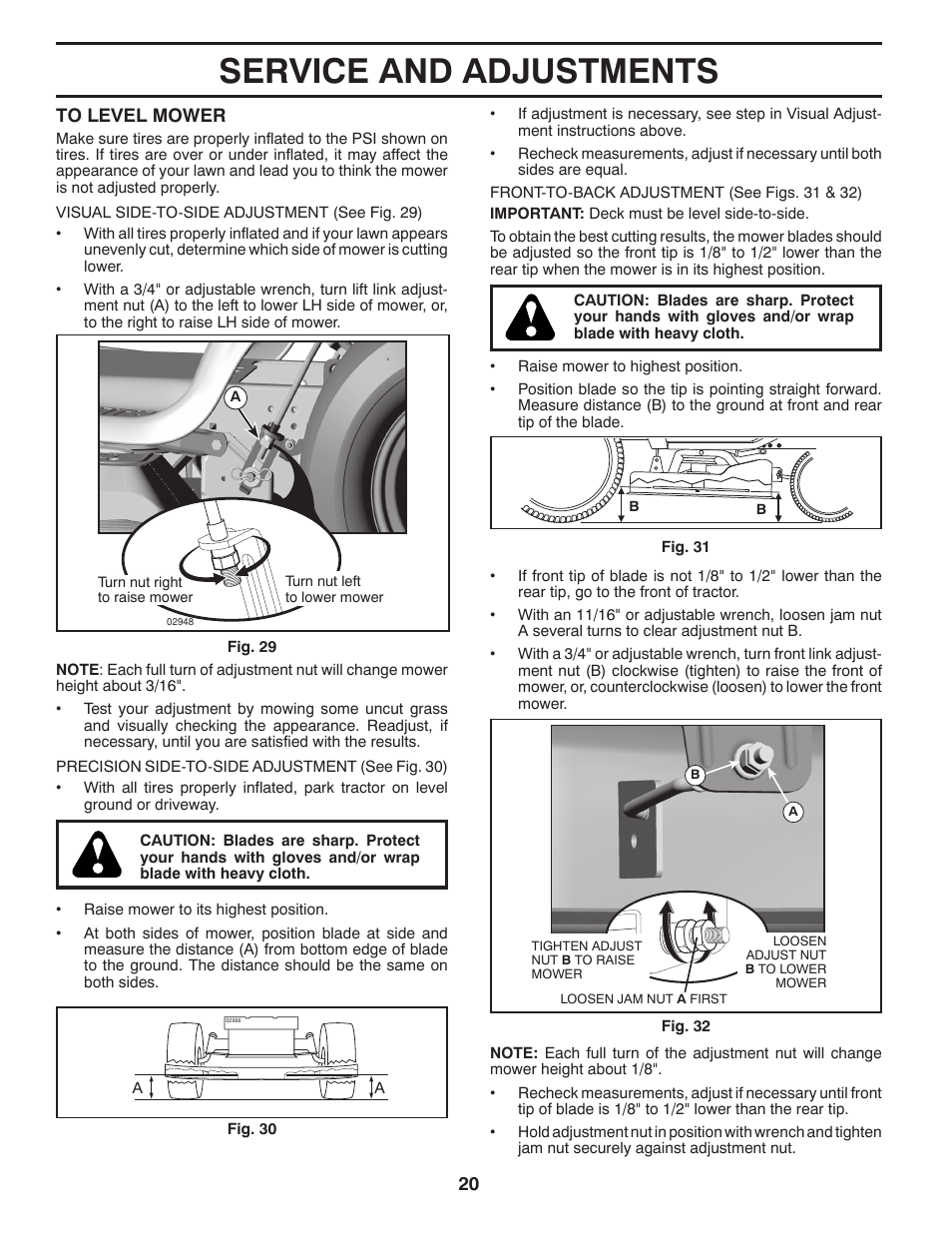 Service and adjustments | Poulan XT195H42LT User Manual | Page 20 / 28