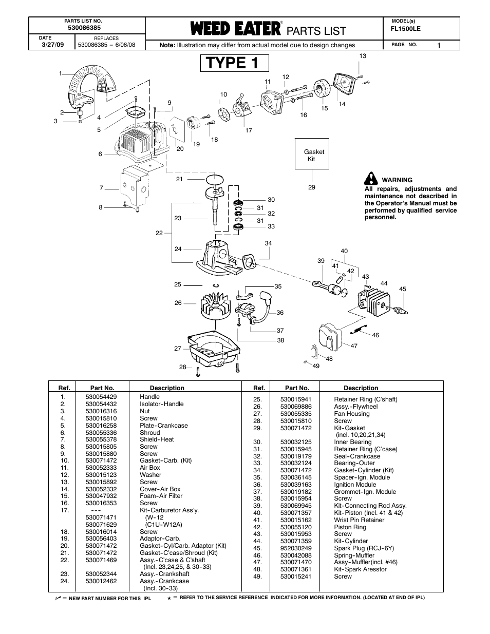 Poulan 530086385 User Manual | 7 pages