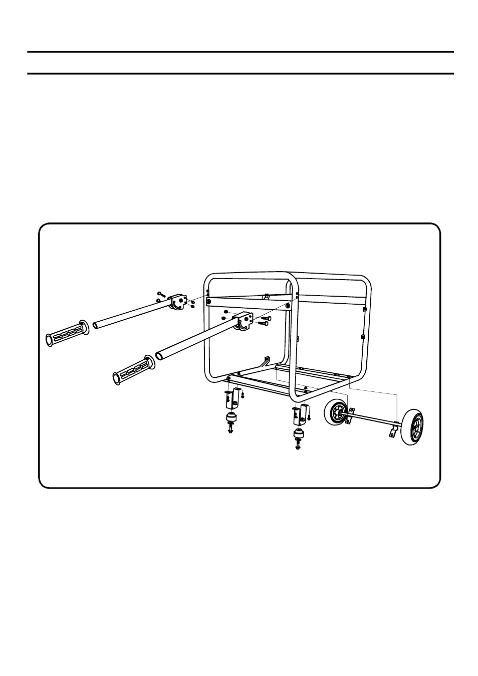 Assembly, Unassembled parts | Poulan Pro PP4300 User Manual | Page 11 / 28