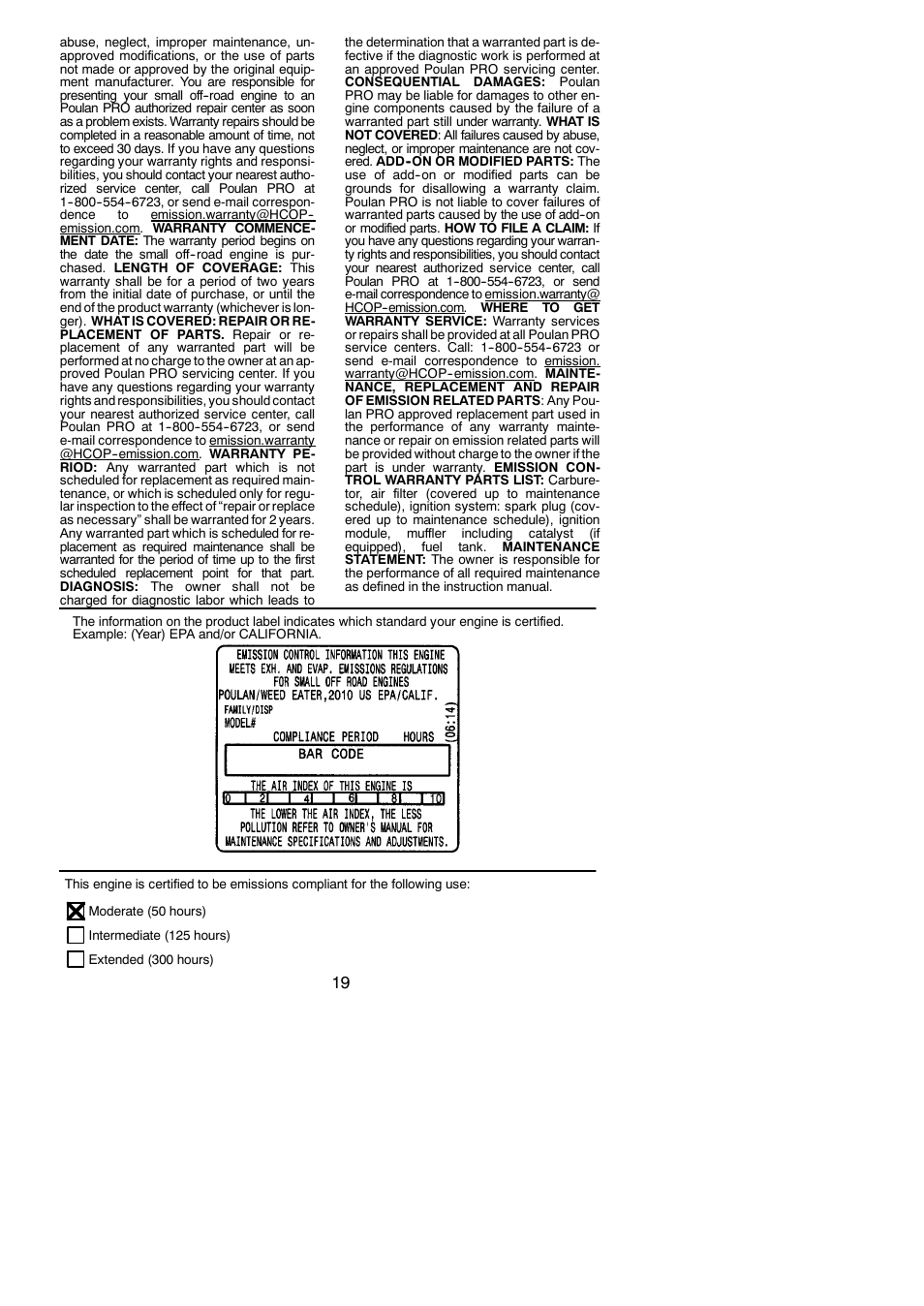 Poulan Pro SM30SB User Manual | Page 19 / 19