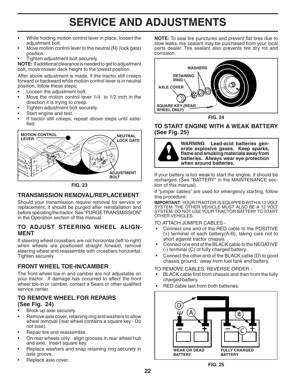 Service and adjustments | Poulan 402559 User Manual | Page 22 / 30