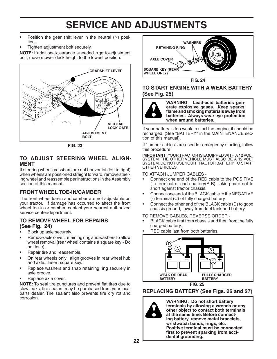 Service and adjustments | Poulan 187581 User Manual | Page 22 / 44