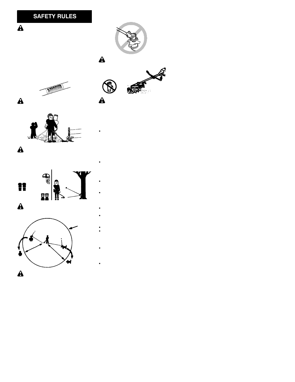 Safety rules | Poulan 530085855 User Manual | Page 2 / 12