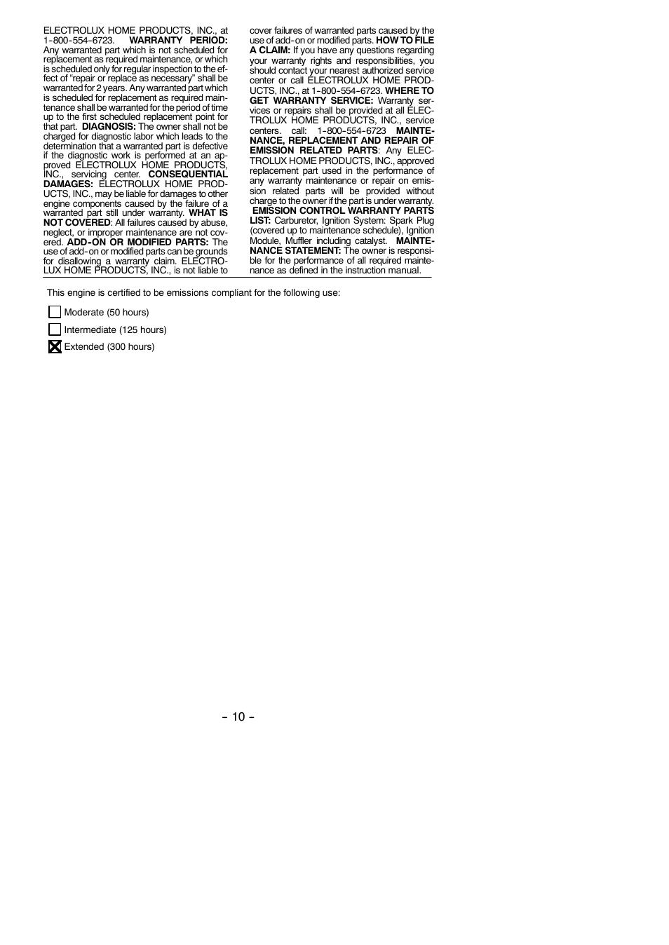 Poulan 530163031 User Manual | Page 10 / 10