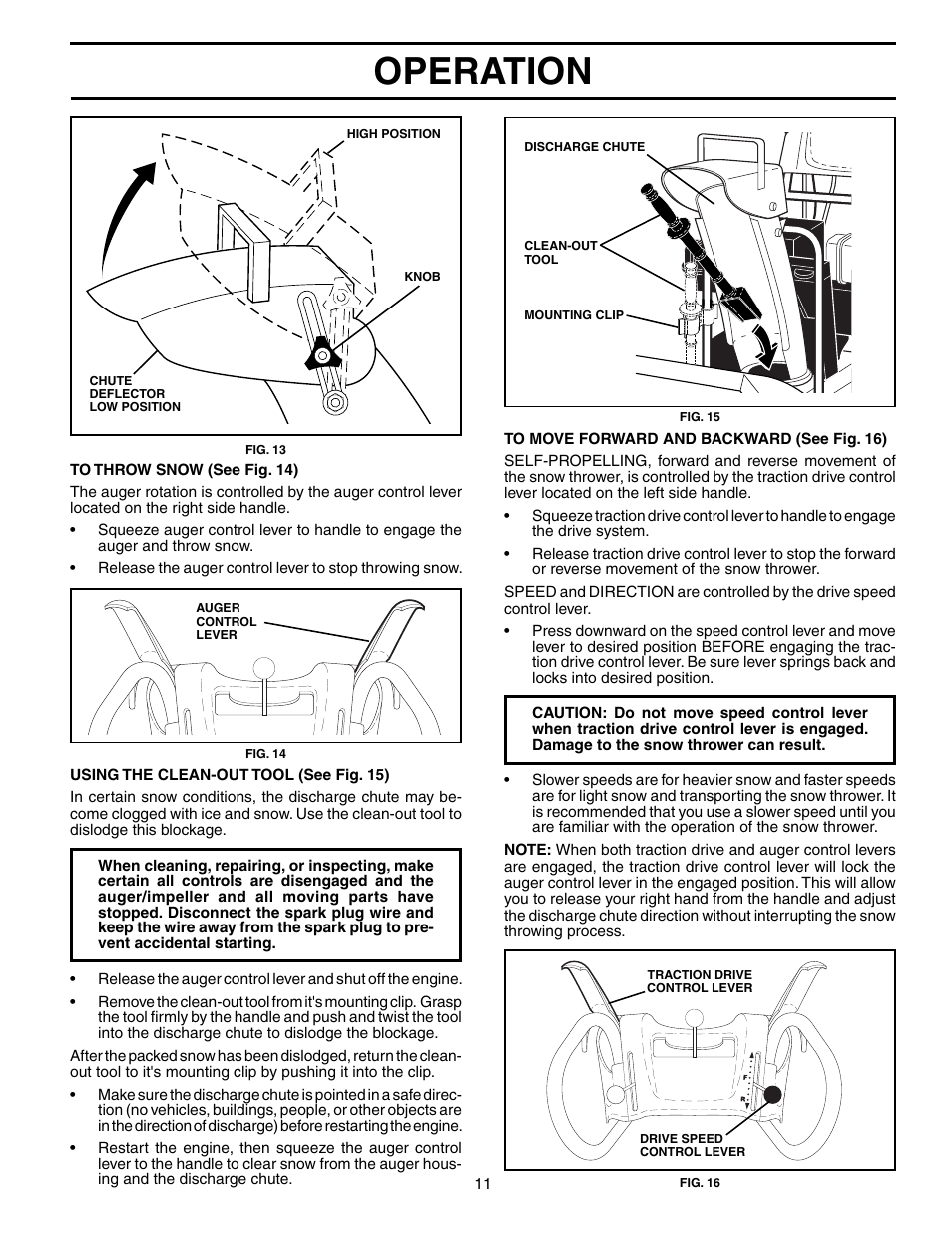 Operation | Poulan 192039 User Manual | Page 11 / 20