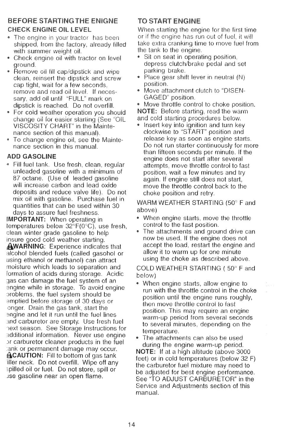 Poulan 2000-11 User Manual | Page 14 / 48