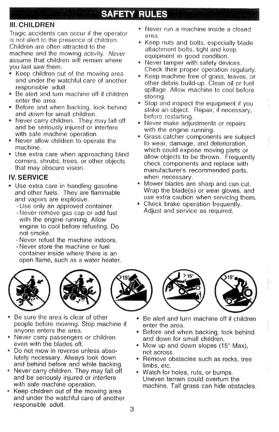 Safety rules | Poulan 2000-11 User Manual | Page 3 / 48