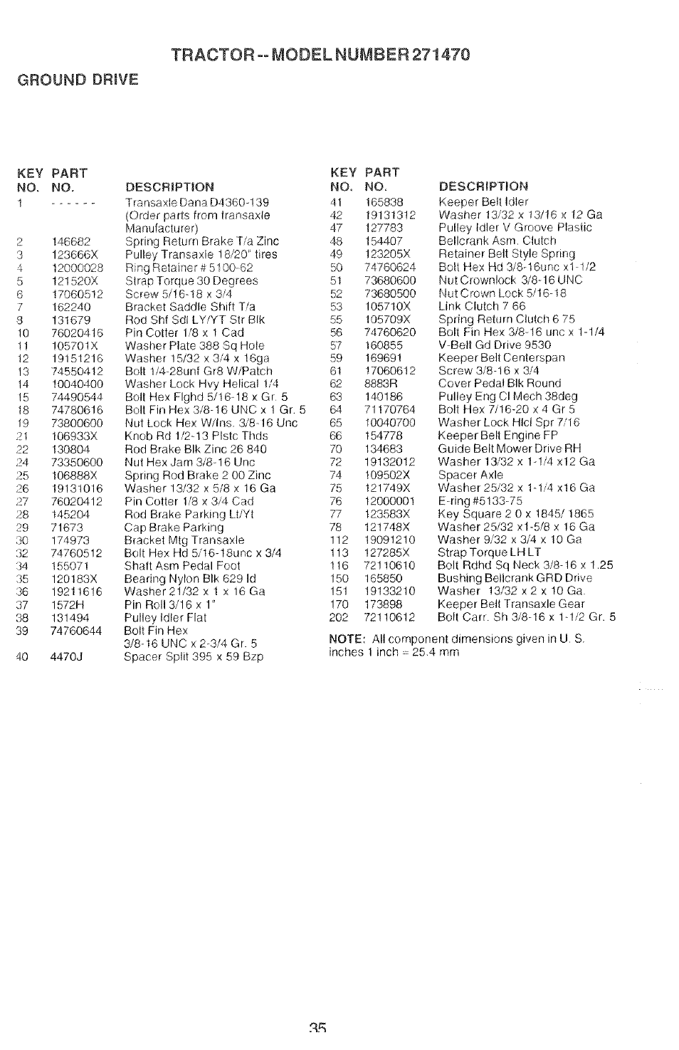 Ground drive | Poulan 2000-11 User Manual | Page 35 / 48