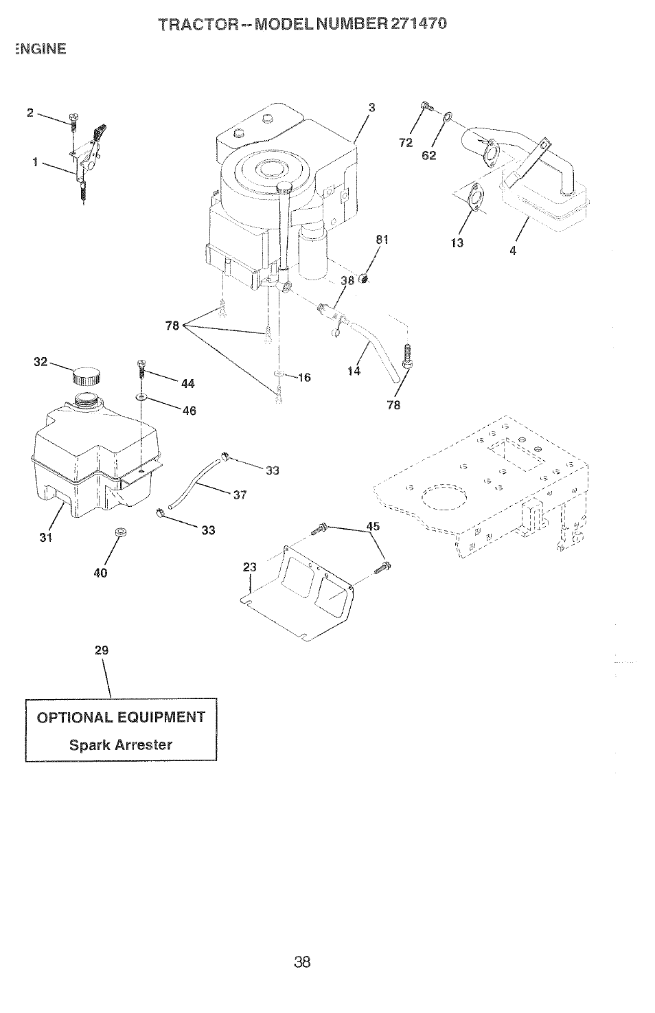 Optional equipment spark arrester | Poulan 2000-11 User Manual | Page 38 / 48