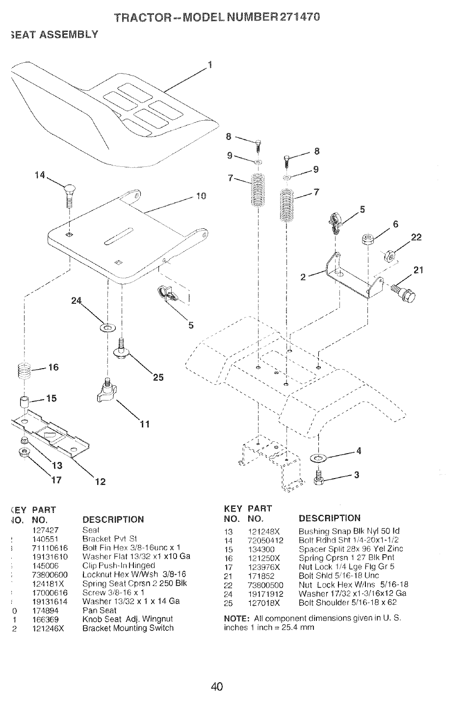 5eat assembly | Poulan 2000-11 User Manual | Page 40 / 48