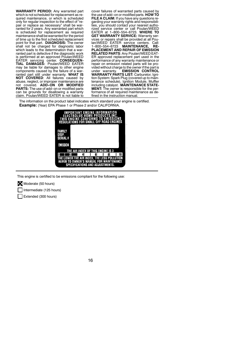 Poulan 545117592 User Manual | Page 16 / 16