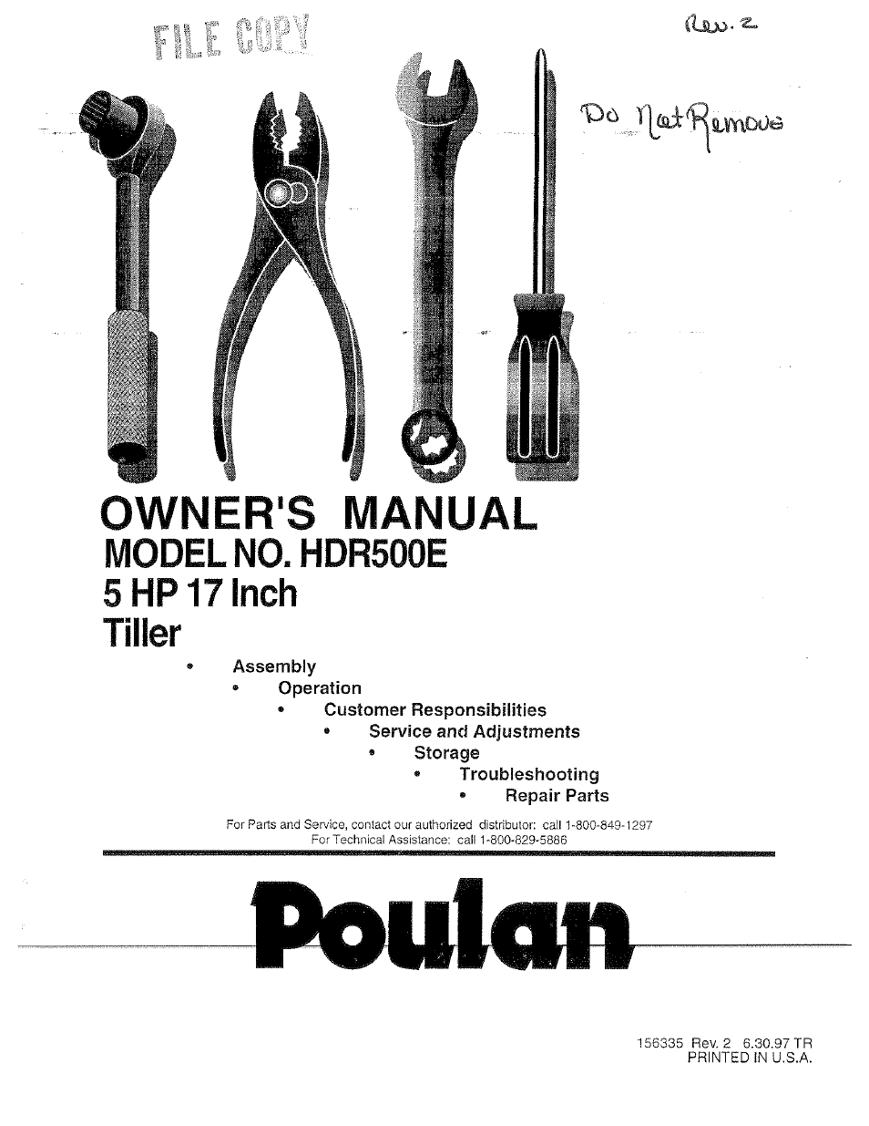Poulan 156335 User Manual | 28 pages