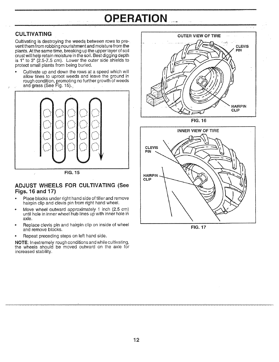 Operation, Cultivating, 00 o | Poulan 156335 User Manual | Page 12 / 28