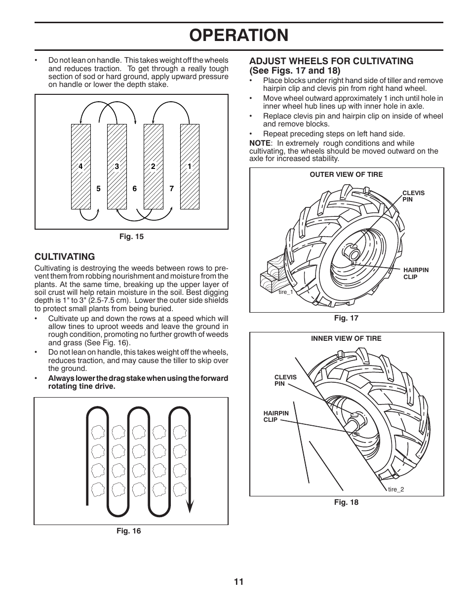 Operation | Poulan 433154 User Manual | Page 11 / 22