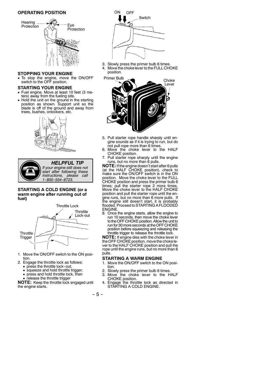Helpful tip | Poulan GHT195 User Manual | Page 5 / 11