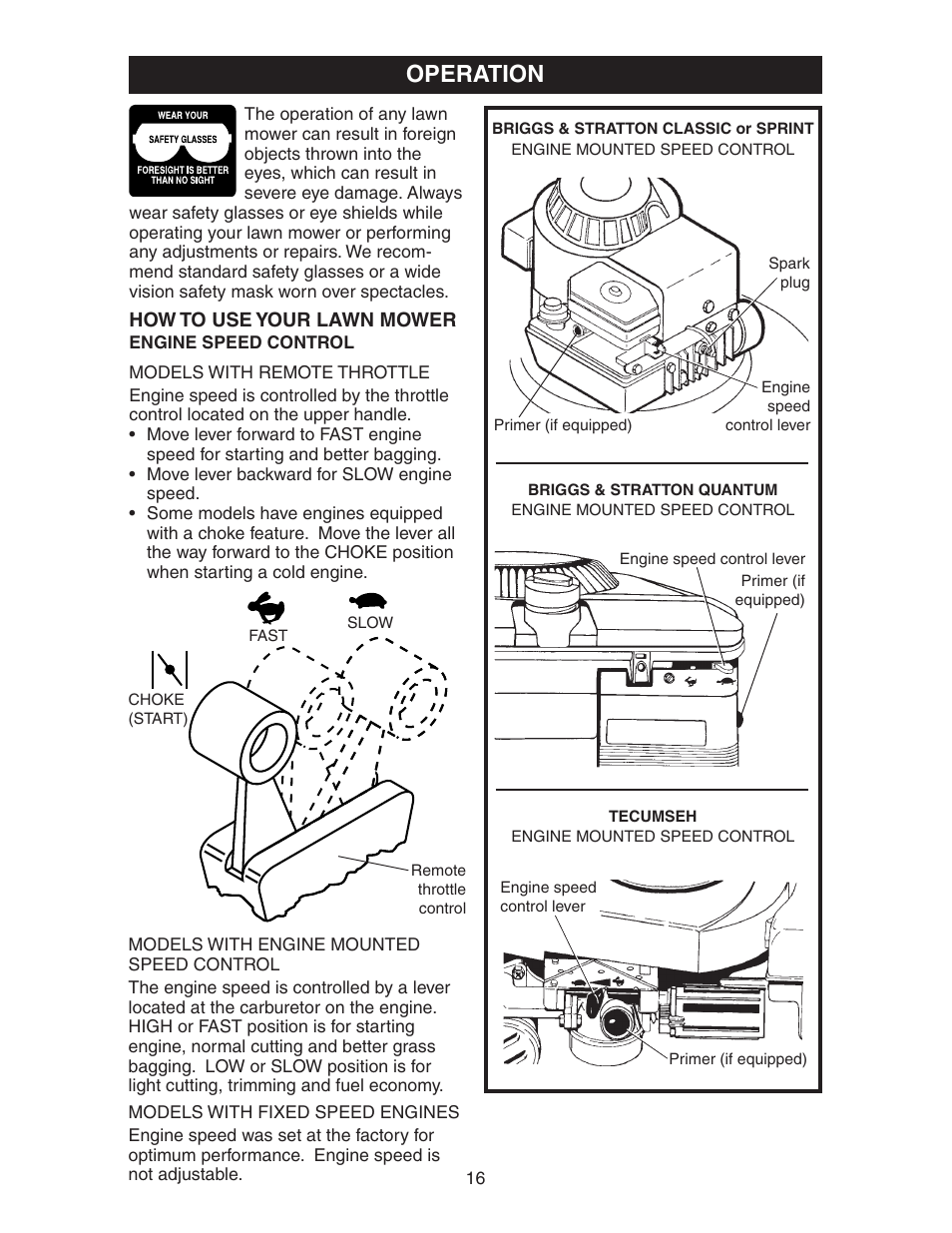 Operation | Poulan 172777 User Manual | Page 16 / 24