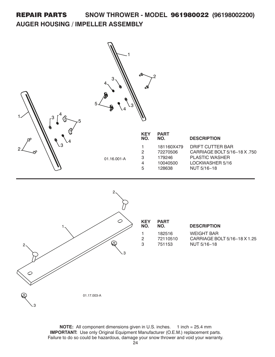 Poulan 961980022 User Manual | Page 24 / 40