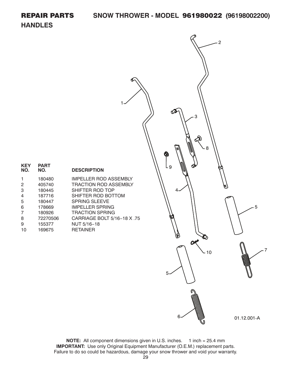 Poulan 961980022 User Manual | Page 29 / 40