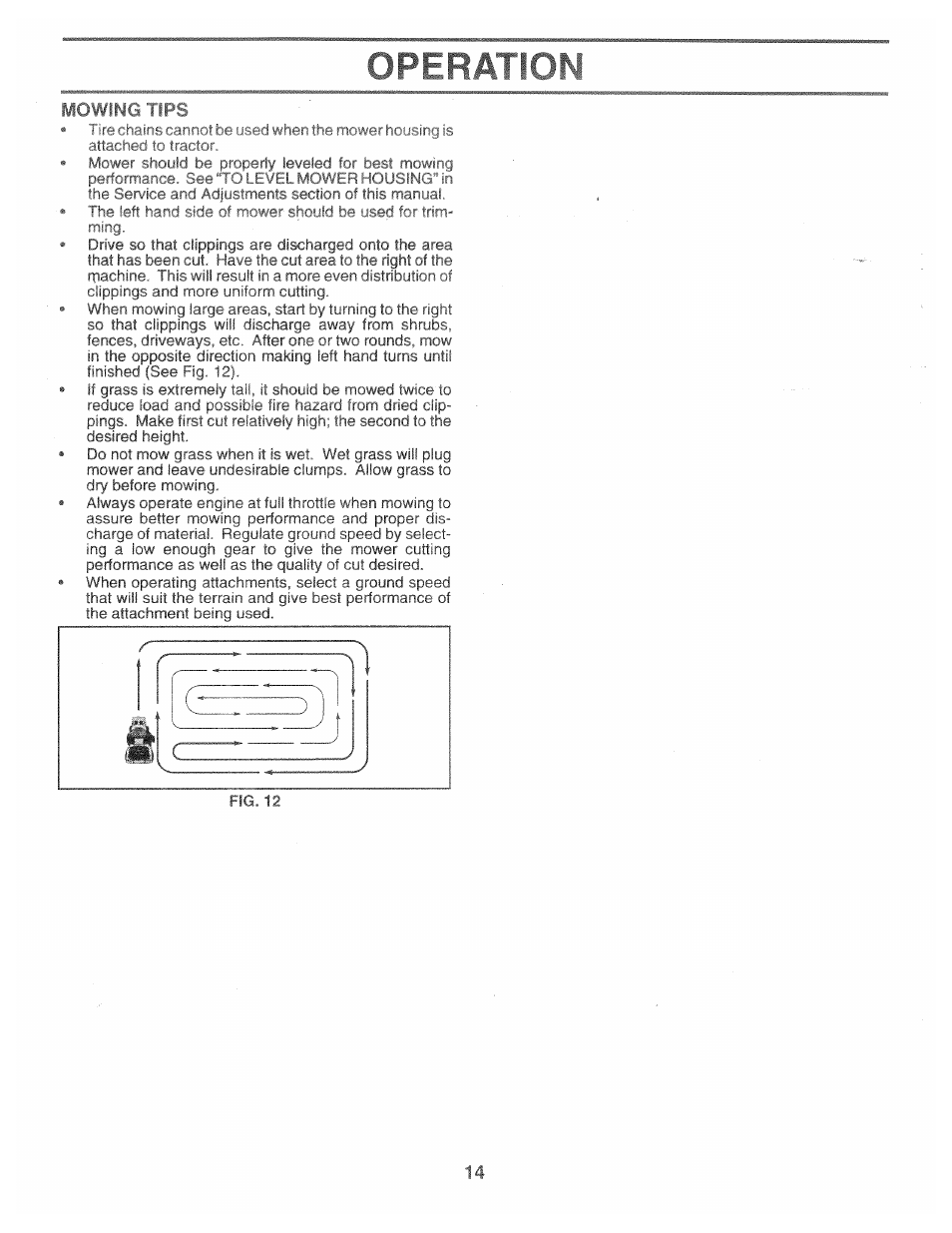 Operation | Poulan 160886 User Manual | Page 14 / 46