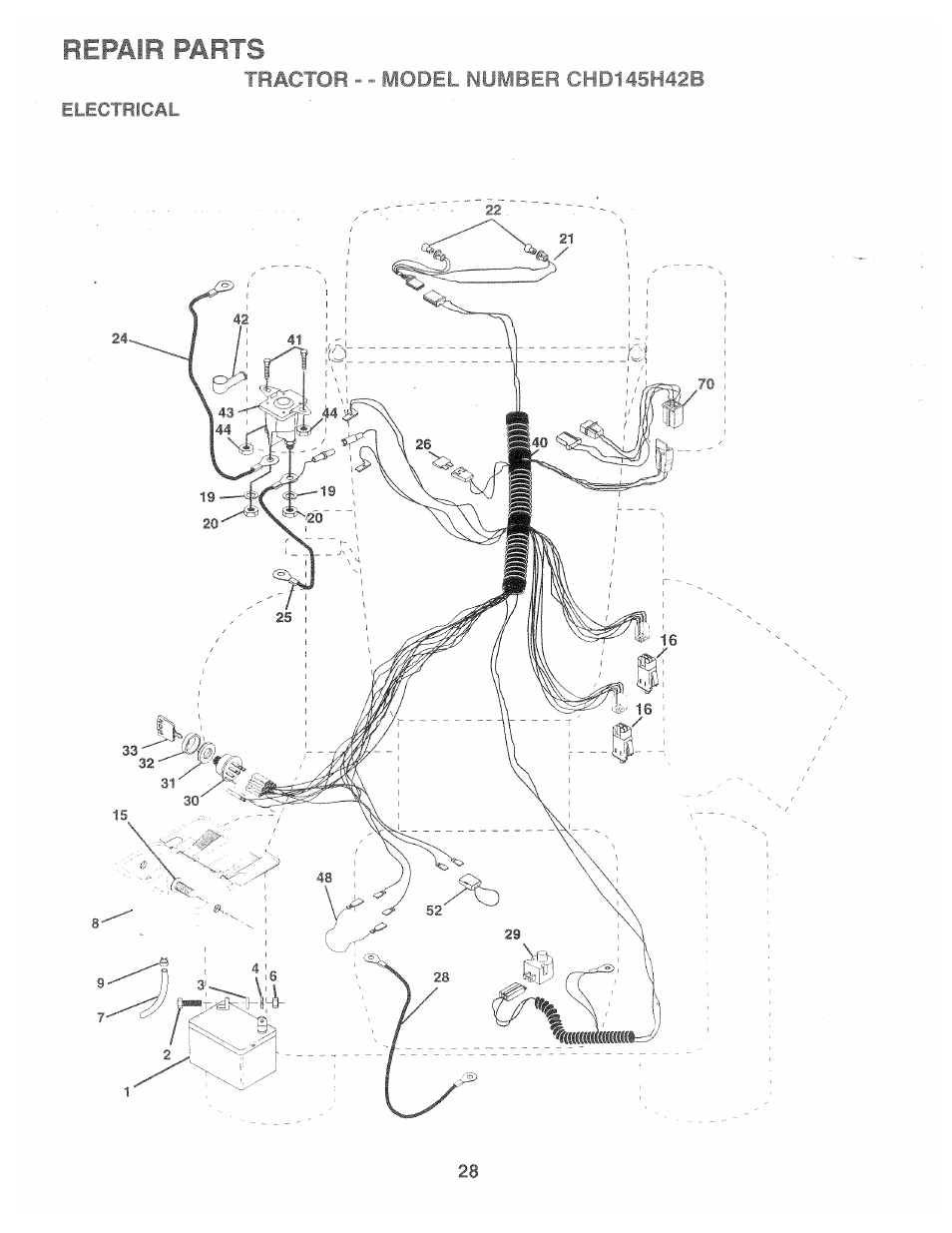 Repair parts | Poulan 160886 User Manual | Page 26 / 46