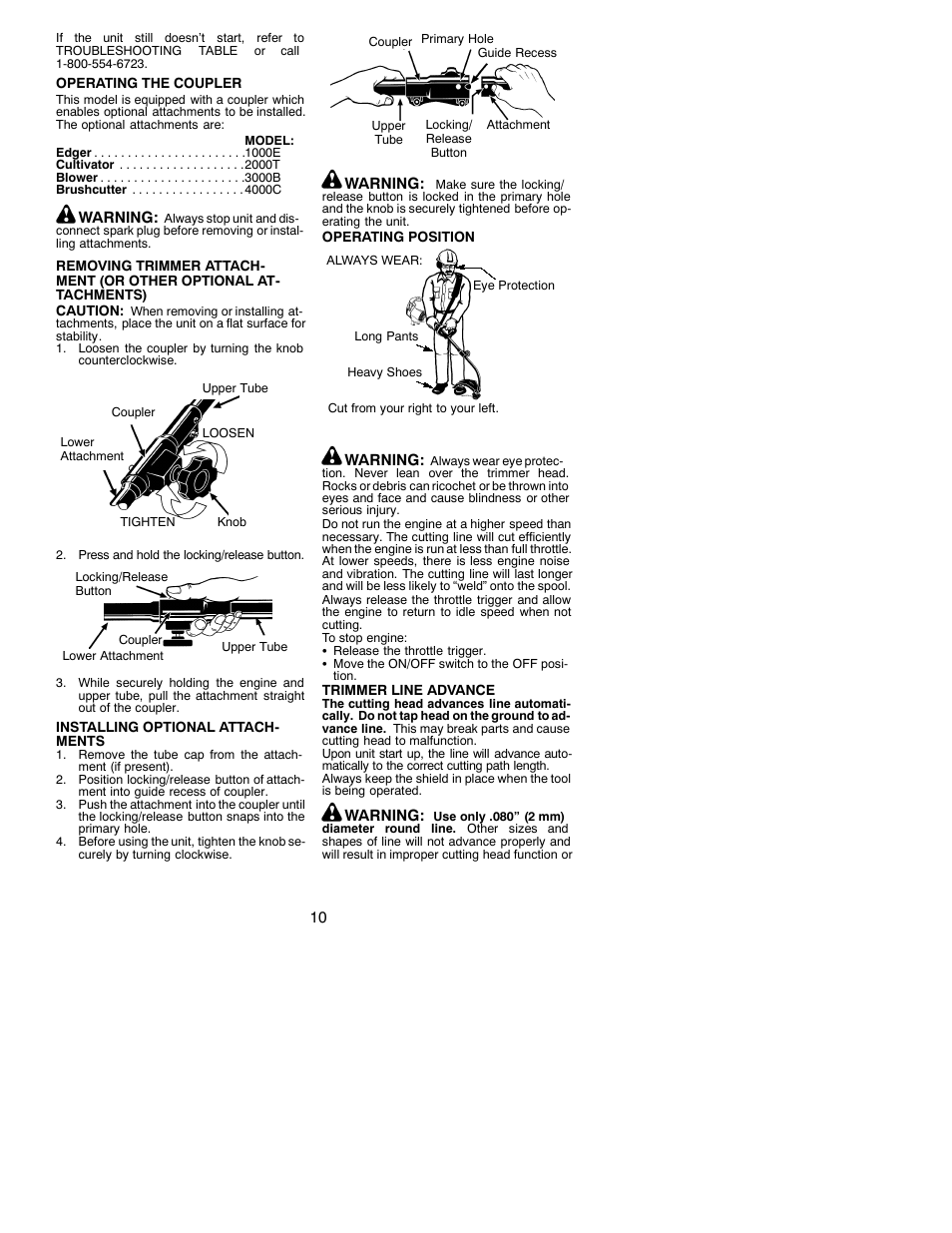 Poulan 31WG User Manual | Page 10 / 16