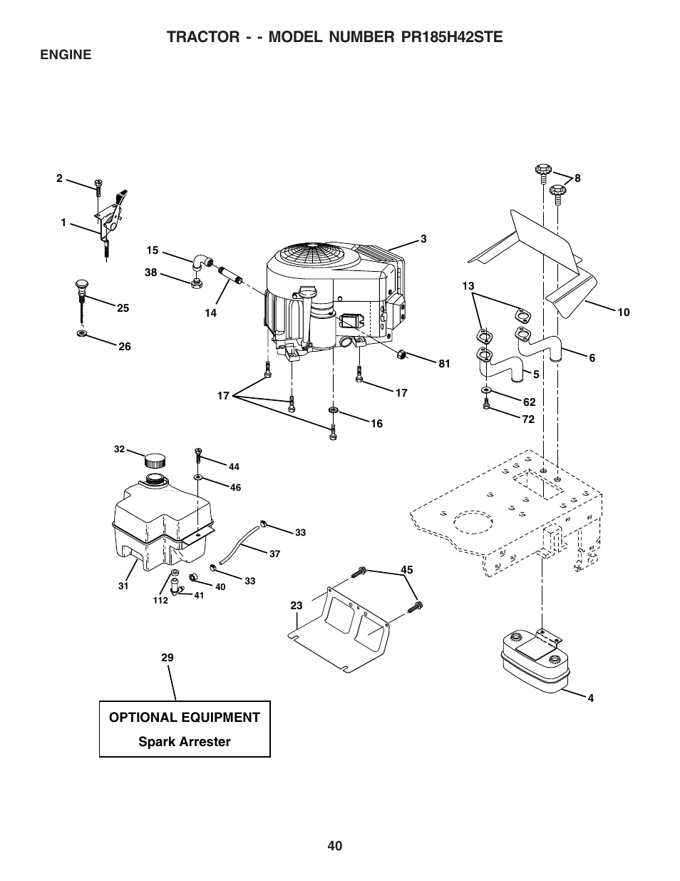 Poulan 180241 User Manual | Page 40 / 48