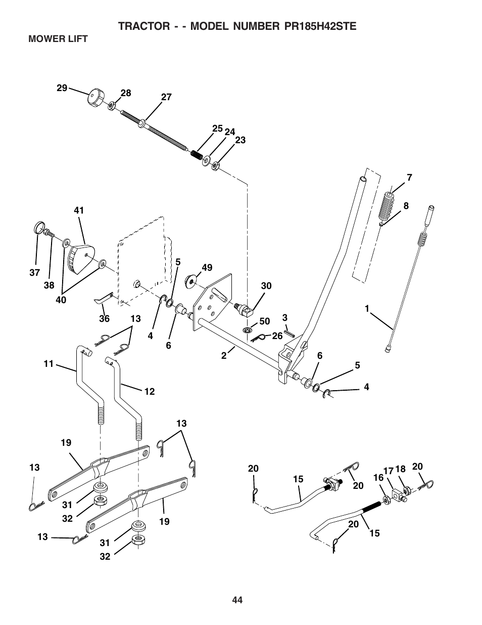 Poulan 180241 User Manual | Page 44 / 48