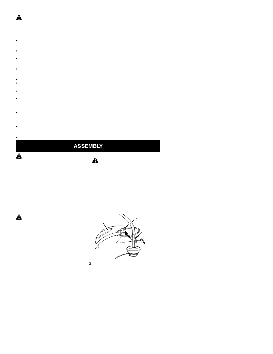 Assembly | Poulan 530163414 User Manual | Page 3 / 12