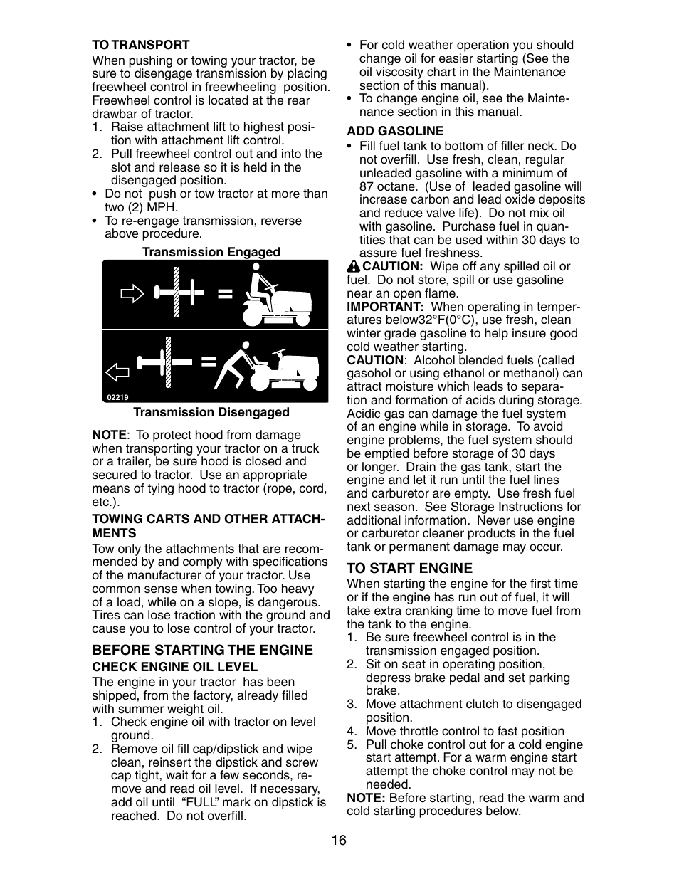 Poulan 191491 User Manual | Page 16 / 33