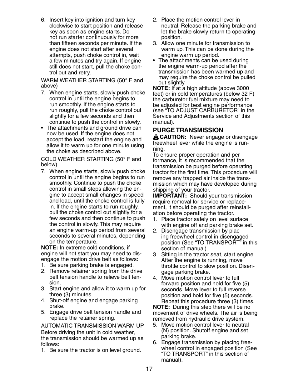Poulan 191491 User Manual | Page 17 / 33