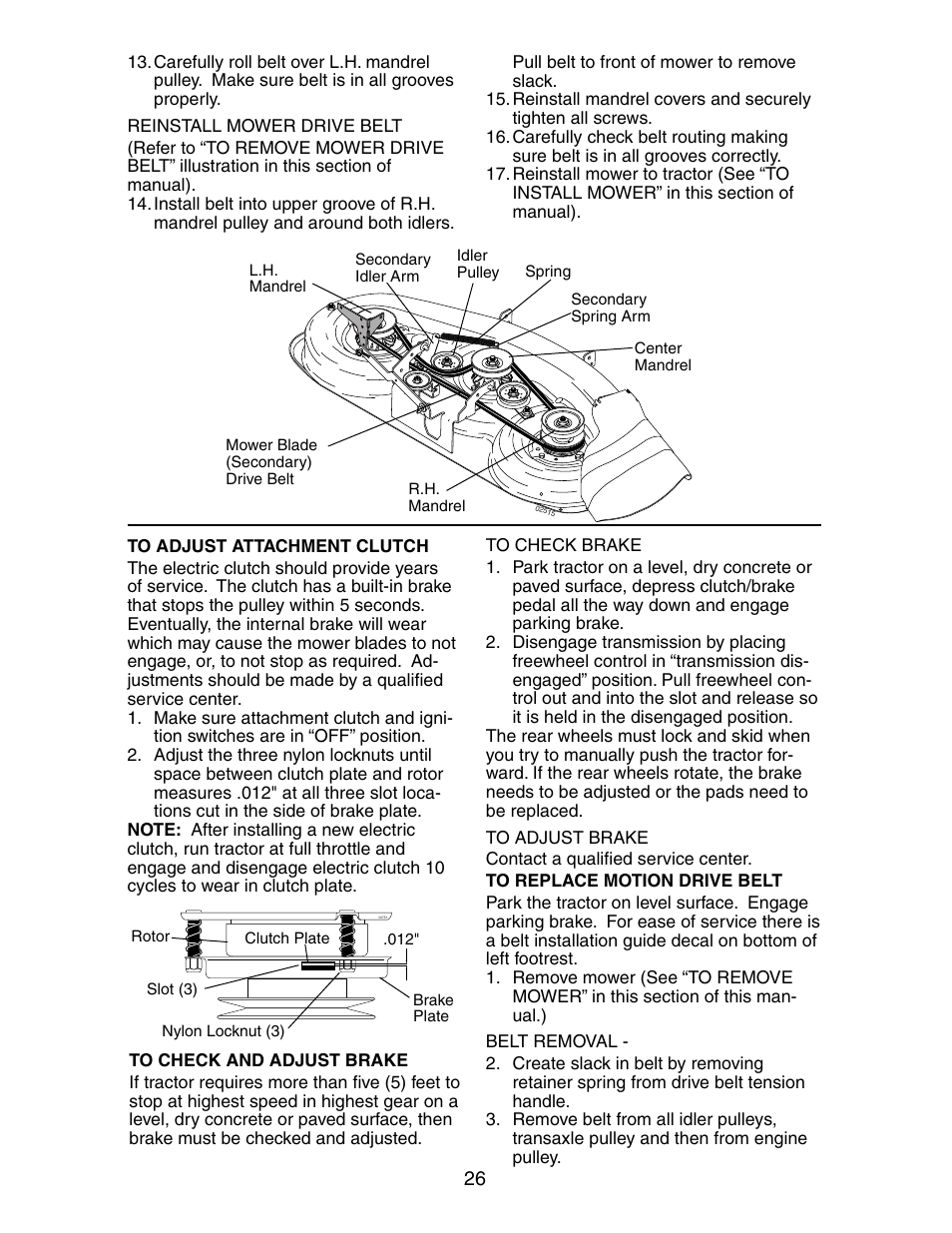 Poulan 191491 User Manual | Page 26 / 33