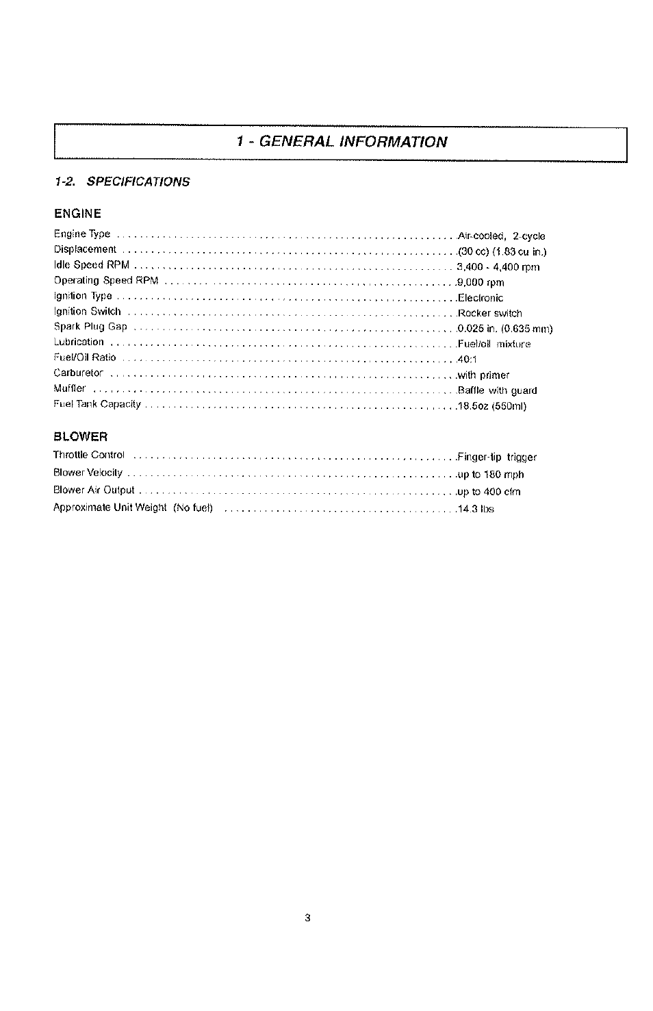 General information | Poulan PPBP30 User Manual | Page 3 / 18