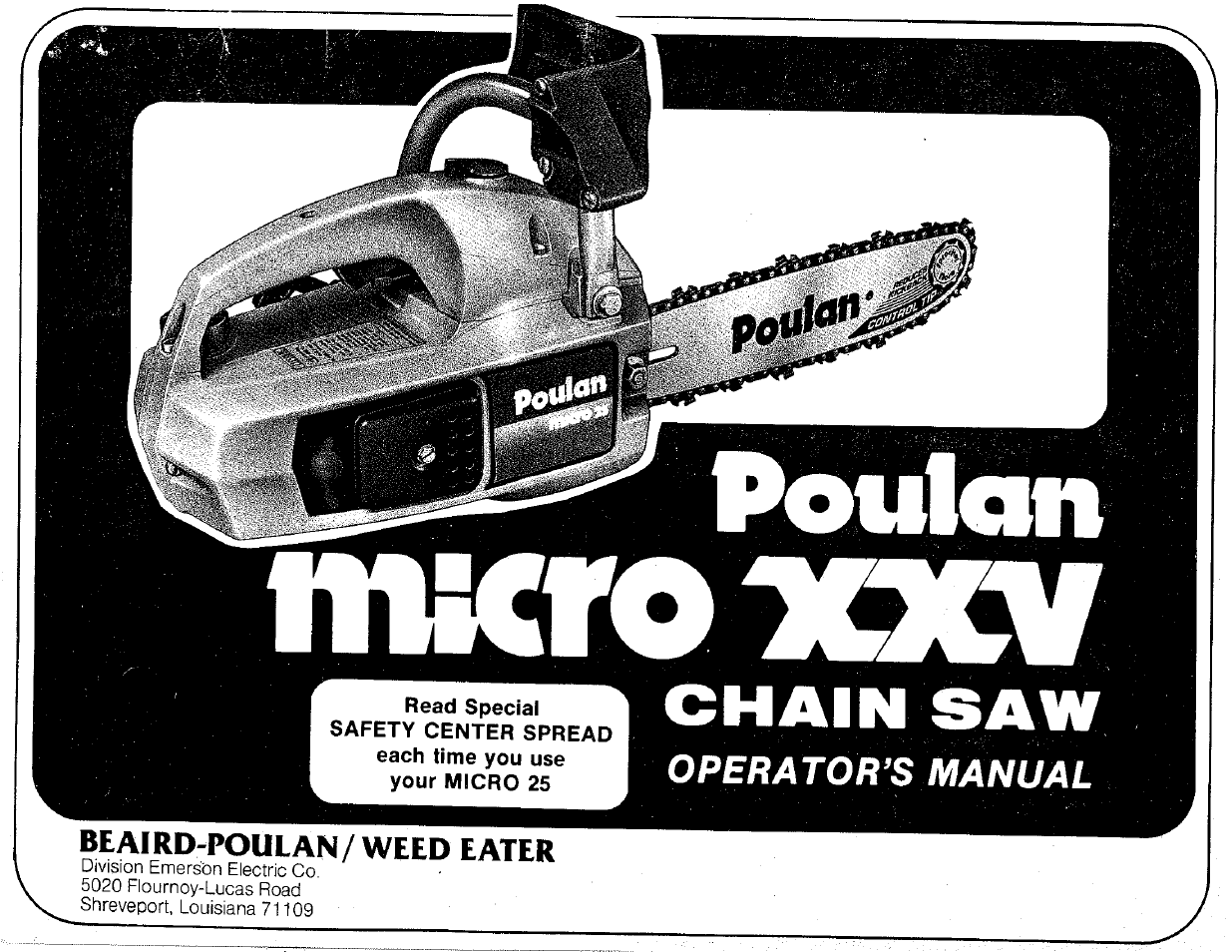 Poulan Chainsaw User Manual | 16 pages