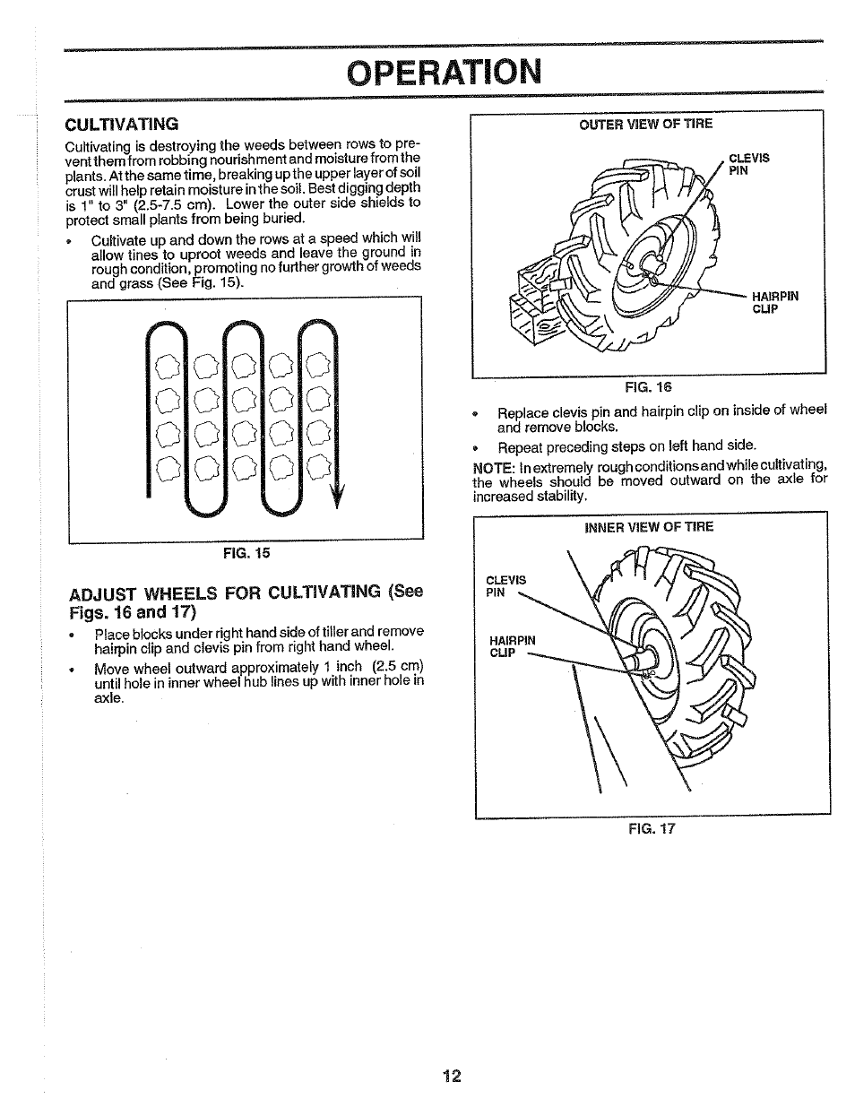 Cultivating, Operation | Poulan PPRT5C User Manual | Page 12 / 28