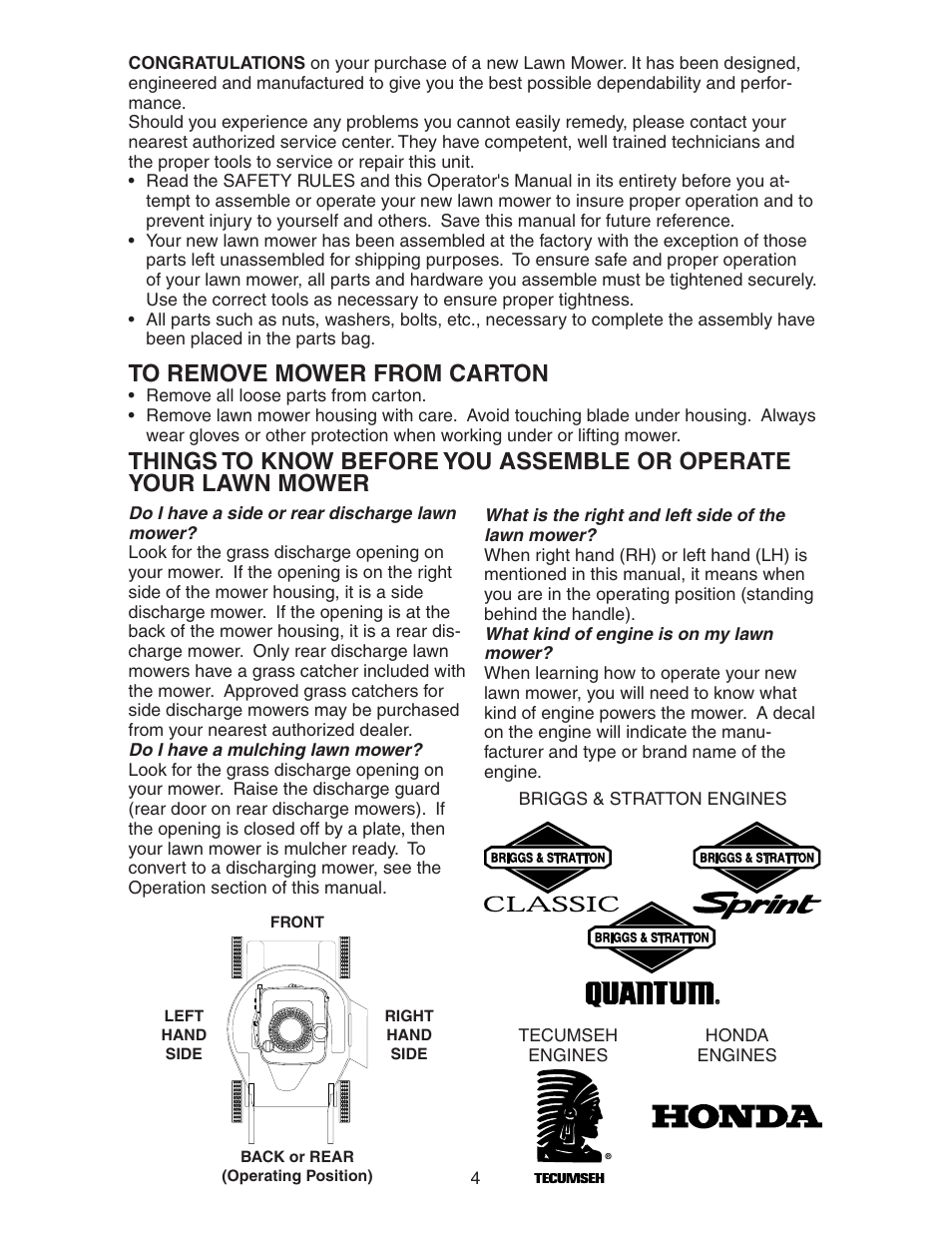 Poulan 193747 User Manual | Page 4 / 24