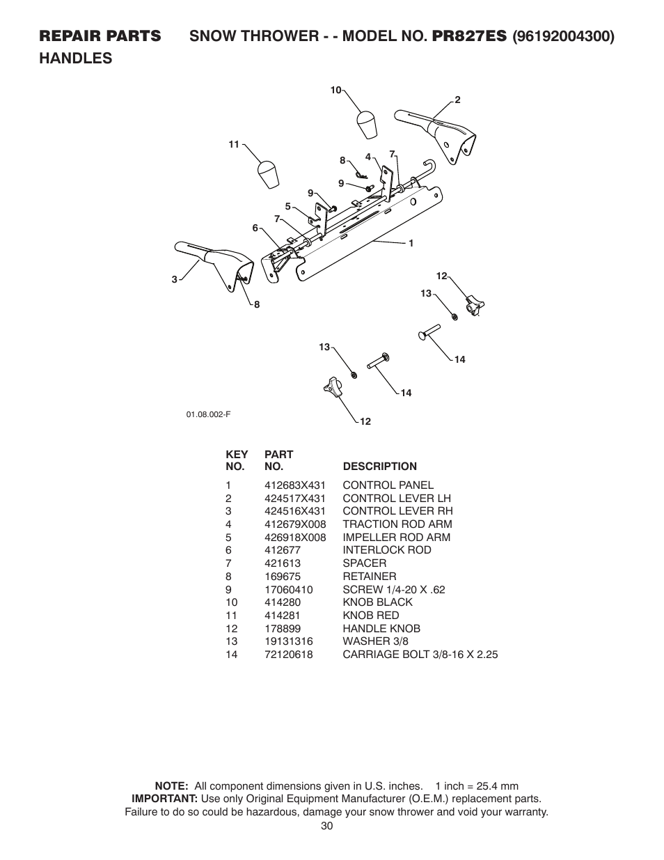 Poulan 96192004300 User Manual | Page 30 / 44