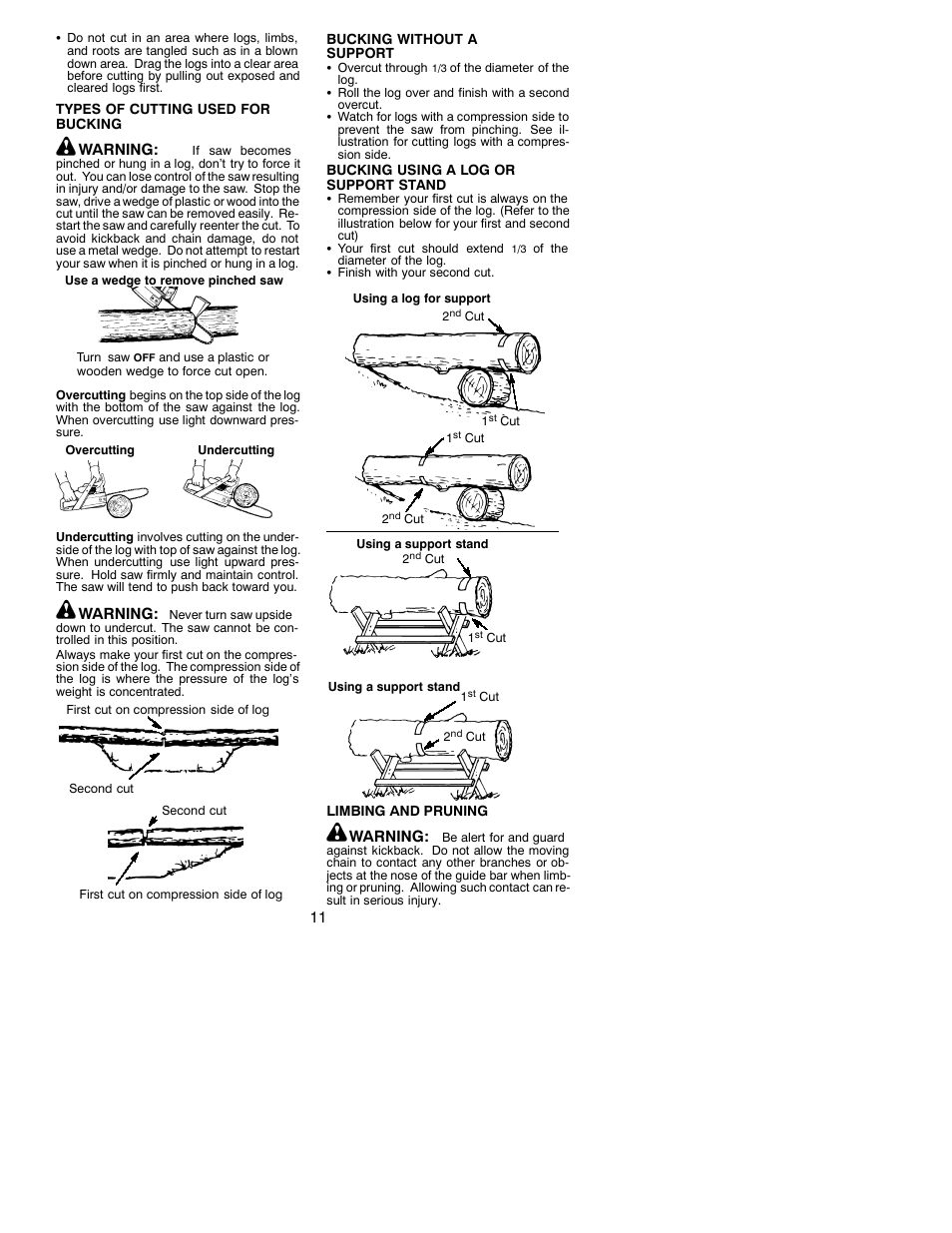 Poulan 530087823 User Manual | Page 11 / 15