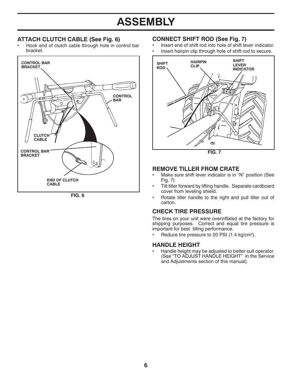 Assembly | Poulan 417150 User Manual | Page 6 / 22