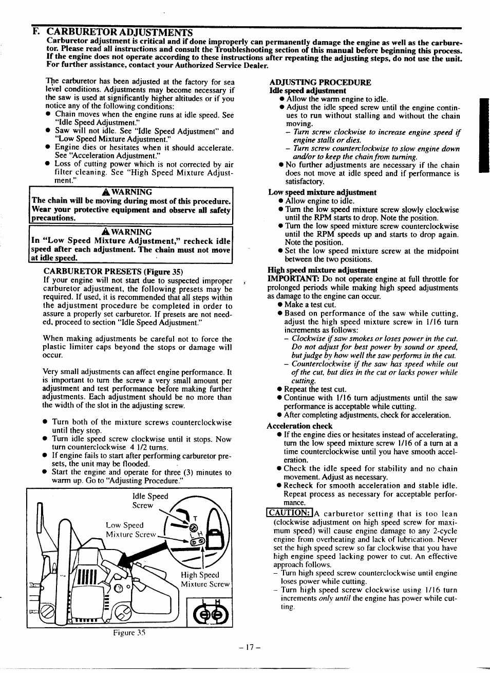 Poulan 210 User Manual | Page 17 / 21