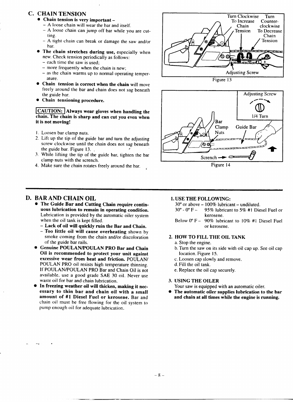 Poulan 210 User Manual | Page 8 / 21