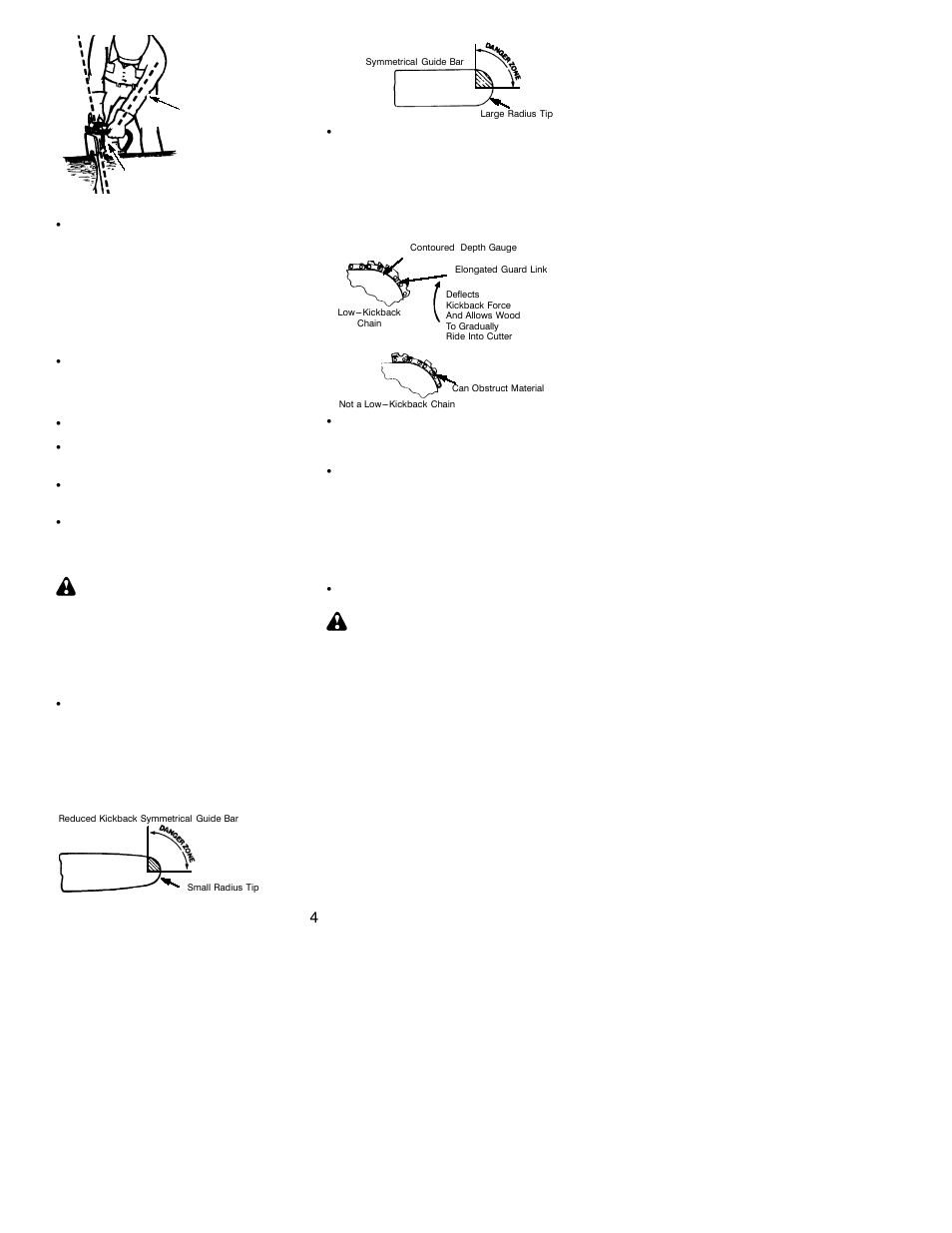 Warning | Poulan 220 LE User Manual | Page 4 / 16