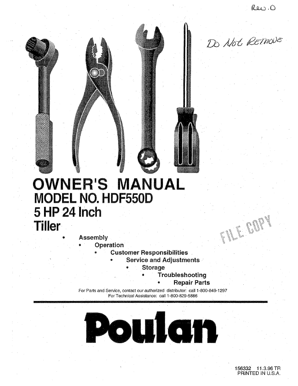 Poulan 156332 User Manual | 24 pages