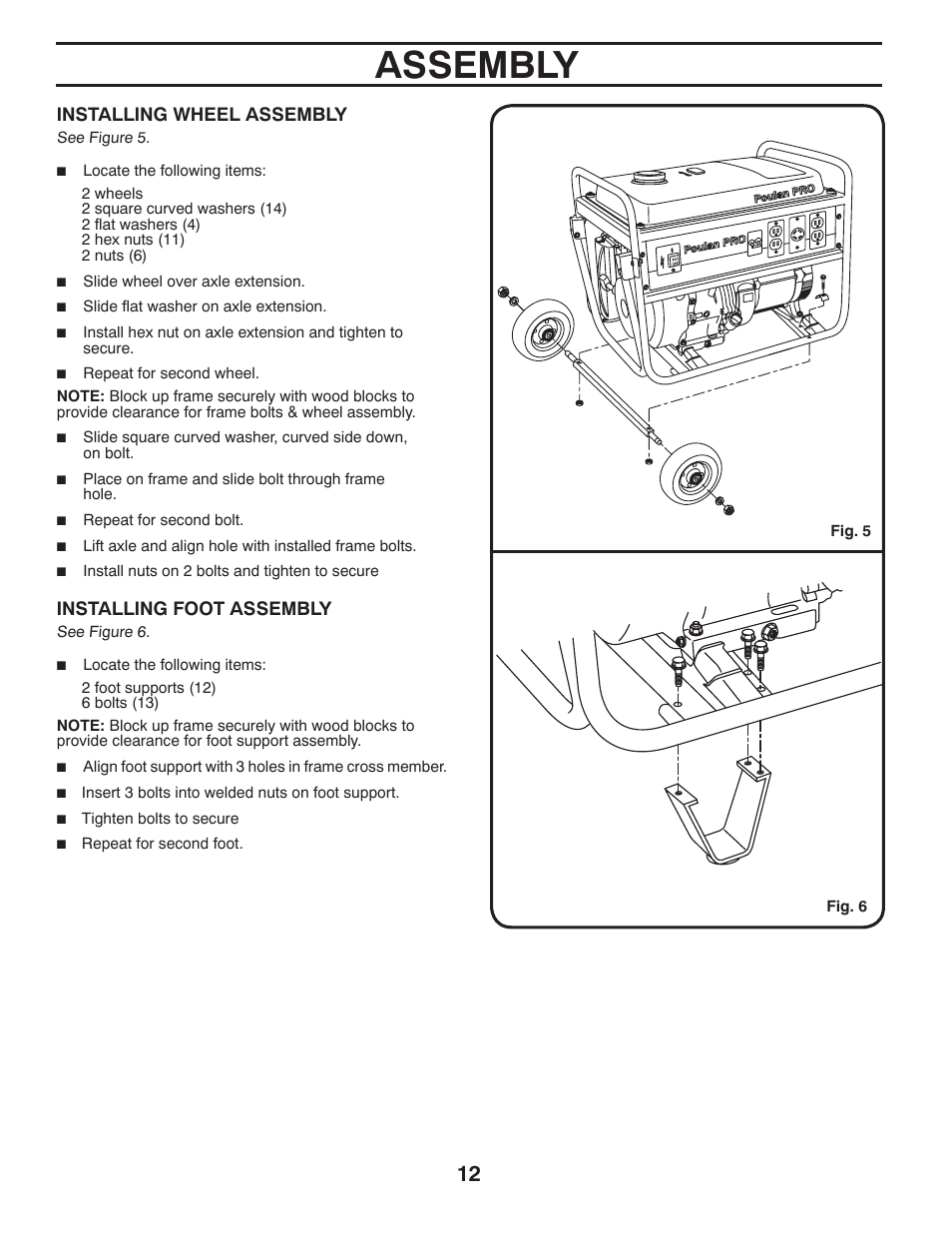 Assembly | Poulan 420077 User Manual | Page 12 / 32