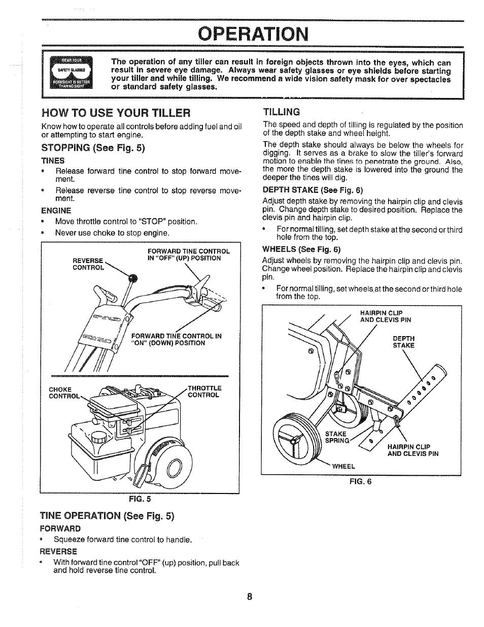 Operation, How to use your tiller | Poulan 164778 User Manual | Page 8 / 24