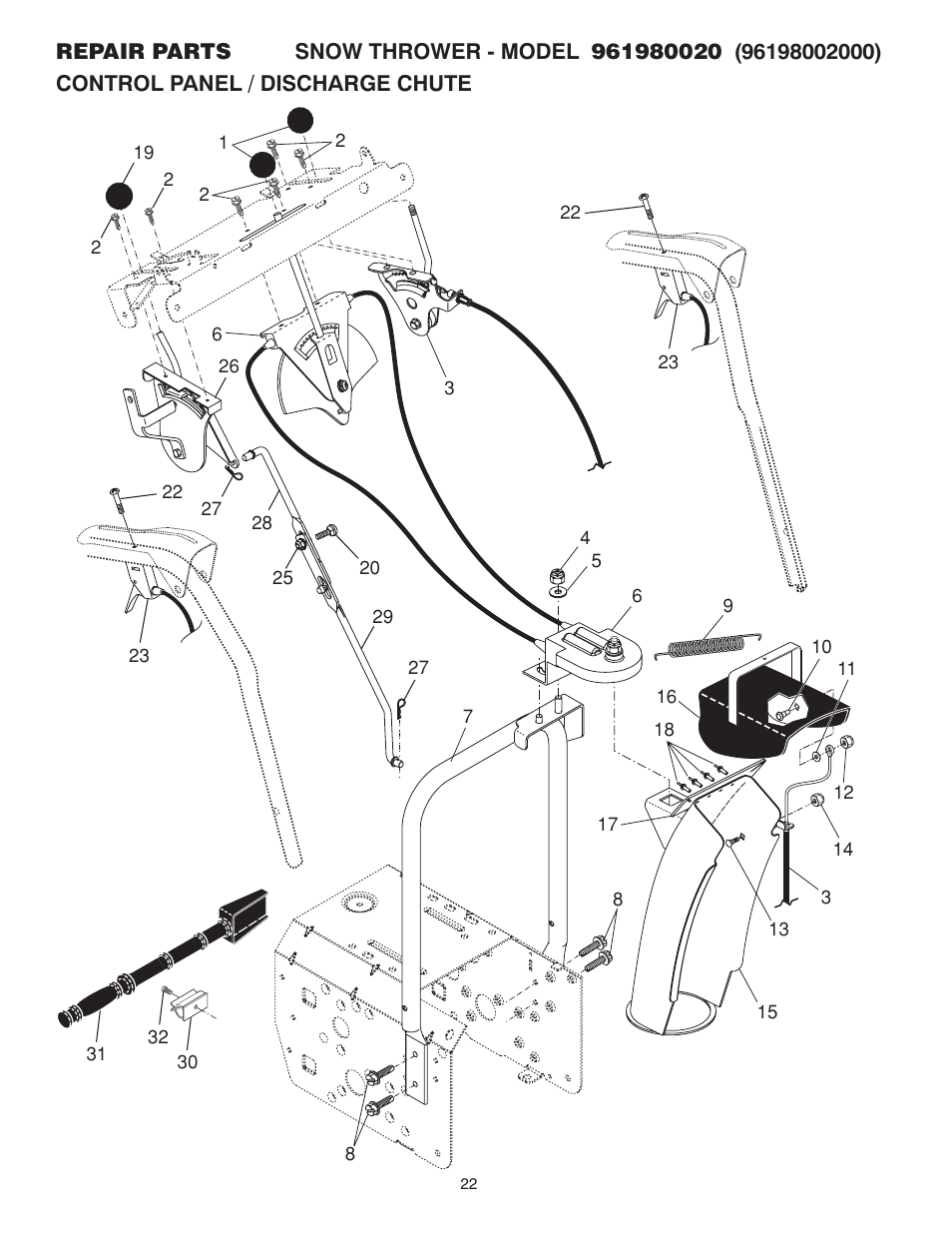 Poulan 961980020 User Manual | Page 22 / 32