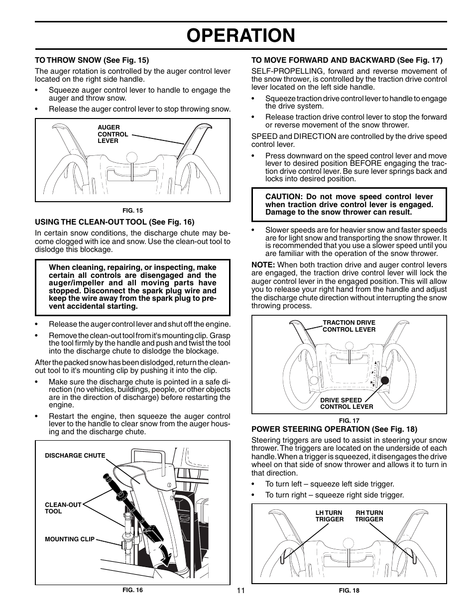 Operation | Poulan 192044 User Manual | Page 11 / 20