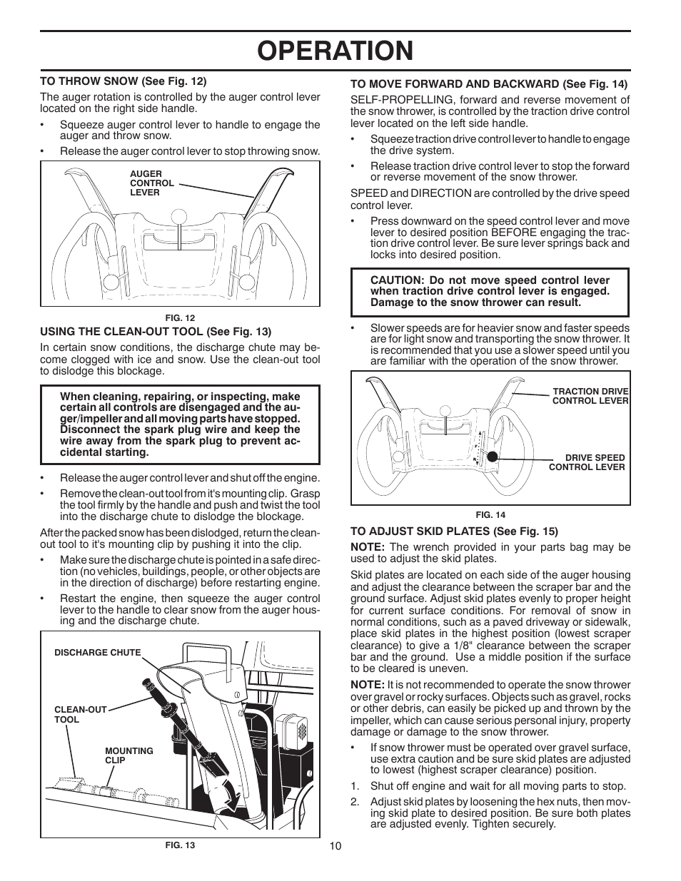 Operation | Poulan XT 96192003401 User Manual | Page 10 / 40