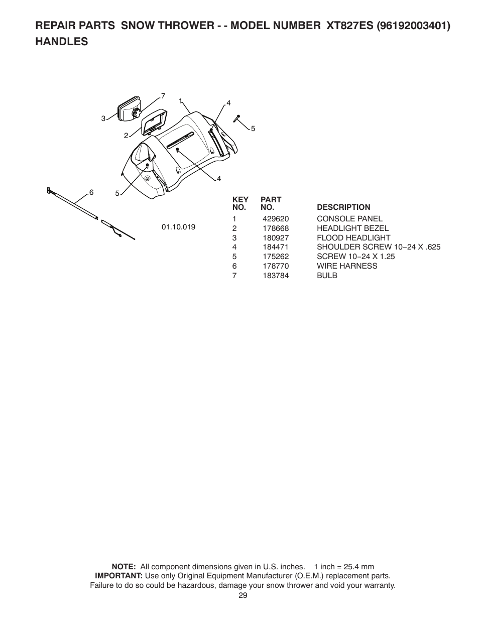 Poulan XT 96192003401 User Manual | Page 29 / 40